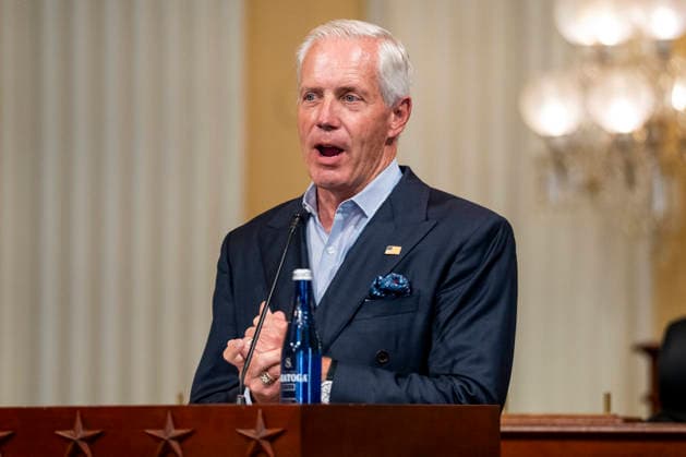 Freedom 250 Grand Grand Prix Chairman and President of Penske Corporation Bud Denker speaks during a media preview for the Freedom 250 Grand Prix on Capitol Hill in Washington, DC on Thursday, August 20, 2026. The Freedom 250 Grand Prix, taking place August 22-23, is the first auto race on the National Mall and features seven turns within a with a 1.66 mile course around Washington s landmarks.  WAP20260820300 BONNIExCASH
