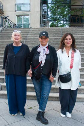 Hiddensee , Filmpremiere im Filmtheater am Friedrichshain, Berlin, 20.08.2026 Ute Mahler, Regisseurin Annekatrin Hendel, Eva Mattes, HIDDENSEE , Foto Call zur Berlin-Premiere im FAF (Filmtheater Am Friedrichshain), Berlin, 20.08.2026 Berlin Filmtheater am Friedrichshain Deutschland, germany *** Hiddensee, Film Premiere at the Filmtheater am Friedrichshain, Berlin, August 20, 2026; Ute Mahler, Director Annekatrin Hendel, Eva Mattes, HIDDENSEE, Photo call for the Berlin premiere at the FAF Filmtheater am Friedrichshain, Berlin, August 20, 2026; Berlin Filmtheater am Friedrichshain, Germany Copyright: xChristianxBehringx