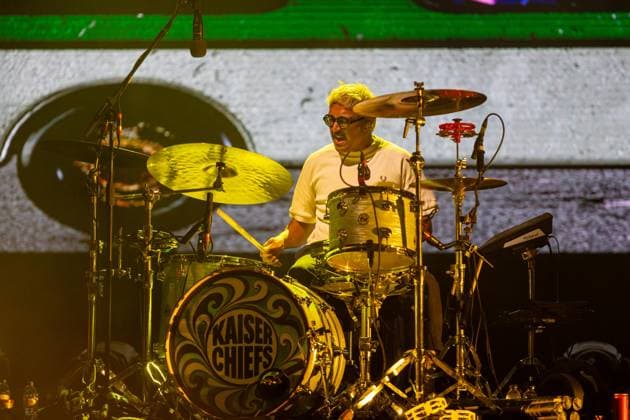 Kaiser Chiefs live at Vilar de Mouros Festival - 20 Aug 2026 Drummer Vijay Mistry of the British indie?rock band Kaiser Chiefs performs during the third day of the Vilar de Mouros Festival. Vilar de Mouros Portugal Copyright: xDiogoxBaptistax xSOPAxImagesx DB_KaiserChiefs20260820_006