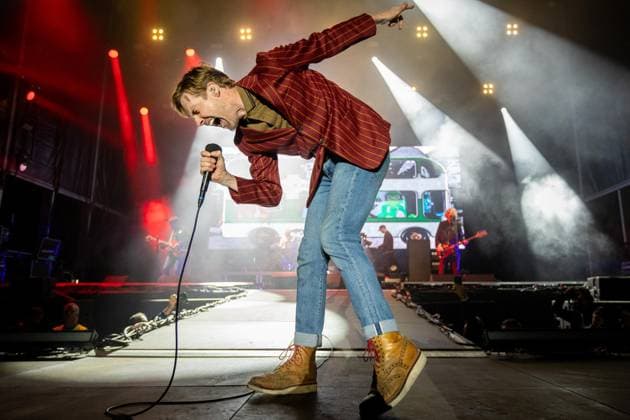 August 20, 2026, Vilar De Mouros, Portugal: Lead singer Ricky Wilson of the British indie?rock band Kaiser Chiefs performs during the third day of the Vilar de Mouros Festival. Vilar De Mouros Portugal - ZUMAs197 20260820_aaa_s197_420 Copyright: xDiogoxBaptistax