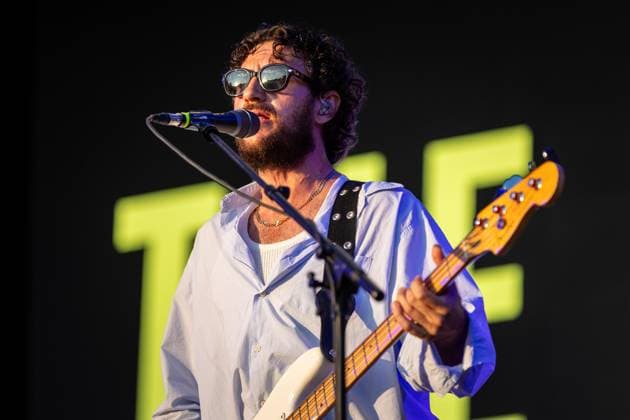 August 20, 2026, Vilar De Mouros, Portugal: Bassist Johnny Cunliffe of the British indie?rock band The Lathums performs during the third day of the Vilar de Mouros Festival. Vilar De Mouros Portugal - ZUMAs197 20260820_aaa_s197_436 Copyright: xDiogoxBaptistax