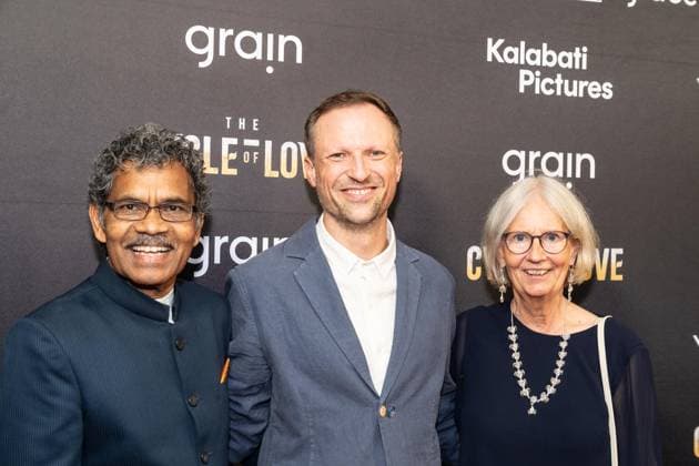 August 20, 2026, Bronx, New York, USA: P. K. Mahanandia, Orlando von Einsiedel and Lotta Von Schedvin attend premiere of The Cycle of Love at DGA Theater in New York on August 20, 2026. Bronx USA - ZUMAr339 20260820_znp_r339_033 Copyright: xLevxRadinx