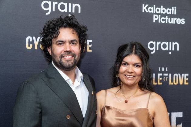 August 20, 2026, Bronx, New York, USA: Karl Mahanandia Von Schedvin and Emelie Mahanandia Von Schedvin attend premiere of The Cycle of Love at DGA Theater in New York on August 20, 2026. Bronx USA - ZUMAr339 20260820_znp_r339_045 Copyright: xLevxRadinx