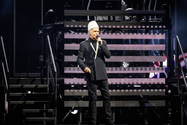 Pet Shop Boys live in Oslo Oslo, Norway. 20th, August 2026. The English synth-pop duo Pet Shop Boys performs a live concert at Unity Arena in Oslo. Here singer Neil Tennant is seen live on stage. Norway, Oslo, Unity Arena  Copyright: xGonzalesxPhoto KetilxMartinsenx