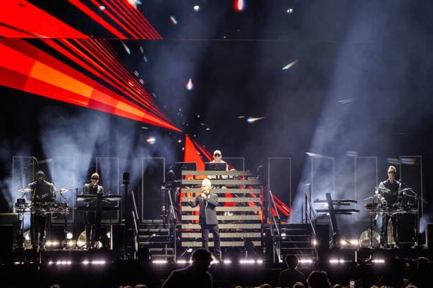 Pet Shop Boys live in Oslo Oslo, Norway. 20th, August 2026. The English synth-pop duo Pet Shop Boys performs a live concert at Unity Arena in Oslo. Here singer Neil Tennant is seen live on stage with musician Chris Lowe. Norway, Oslo, Unity Arena  Copyright: xGonzalesxPhoto KetilxMartinsenx
