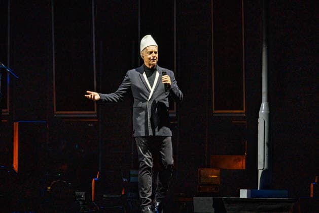 Pet Shop Boys live in Oslo Oslo, Norway. 20th, August 2026. The English synth-pop duo Pet Shop Boys performs a live concert at Unity Arena in Oslo. Here singer Neil Tennant is seen live on stage. Norway, Oslo, Unity Arena  Copyright: xGonzalesxPhoto KetilxMartinsenx