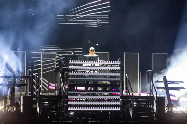 Pet Shop Boys live in Oslo Oslo, Norway. 20th, August 2026. The English synth-pop duo Pet Shop Boys performs a live concert at Unity Arena in Oslo. Here musician and keyboardist Chris Lowe is seen live on stage. Norway, Oslo, Unity Arena  Copyright: xGonzalesxPhoto Per-OttoxOppix