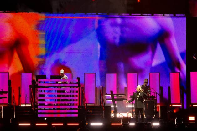 Pet Shop Boys live in Oslo Oslo, Norway. 20th, August 2026. The English synth-pop duo Pet Shop Boys performs a live concert at Unity Arena in Oslo. Here singer Neil Tennant is seen live on stage. Norway, Oslo, Unity Arena  Copyright: xGonzalesxPhoto Per-OttoxOppix