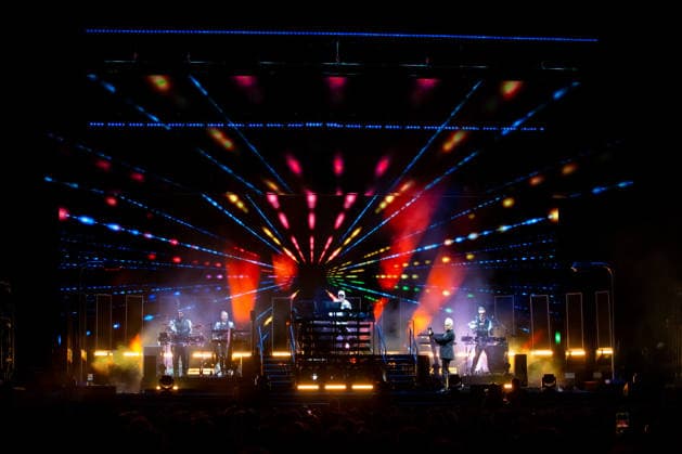 Pet Shop Boys live in Oslo Oslo, Norway. 20th, August 2026. The English synth-pop duo Pet Shop Boys performs a live concert at Unity Arena in Oslo. Here singer Neil Tennant is seen live on stage with keyboardist Chris Lowe. Norway, Oslo, Unity Arena  Copyright: xGonzalesxPhoto Per-OttoxOppix