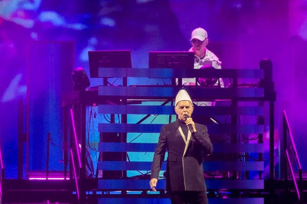 Pet Shop Boys live in Oslo Oslo, Norway. 20th, August 2026. The English synth-pop duo Pet Shop Boys performs a live concert at Unity Arena in Oslo. Here singer Neil Tennant is seen live on stage. Norway, Oslo, Unity Arena  Copyright: xGonzalesxPhoto Per-OttoxOppix