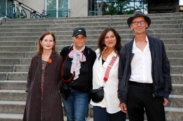 Barbara Schnitzler, Annekatrin Hendel, Eva Mattes und Christian Flake Lorenz bei der Premiere des Dokumentarfilms Hiddensee im Filmtheater am Friedrichshain. Berlin, 20.08.2026 *** Barbara Schnitzler, Annekatrin Hendel, Eva Mattes, and Christian Flake Lorenz at the premiere of the documentary *Hiddensee* at the Filmtheater am Friedrichshain in Berlin, August 20, 2026 Foto:xA.xBuggex xFuturexImagex hiddensee_6833