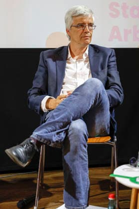 Olaf Meister beim Politsnak des DGB Halle-Dessau und des Landesbüros Sachsen-Anhalt im Puschkino. Halle (Saale), 20.08.2026 *** Olaf Meister at the political discussion hosted by the DGB Halle-Dessau and the Saxony-Anhalt Regional Office at the Puschkino in Halle-Saale, August 20, 2026 Foto:xR.xStoffelsx xFuturexImagex politsnack_6820