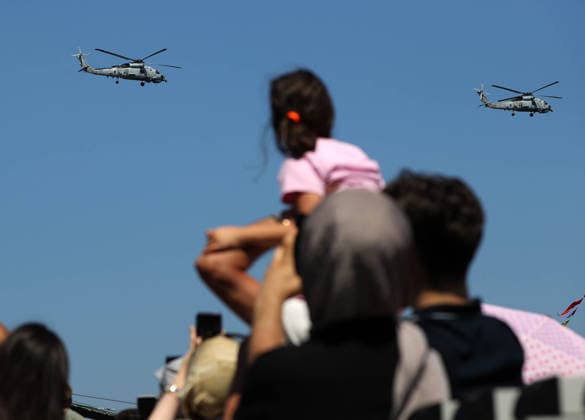 TEKNOFEST Blue Homeland KOCAELI, TURKIYE - AUGUST 21: Turkish military helicopters take part in a military demonstration held as part of the TEKNOFEST Blue Homeland at the Golcuk Naval Shipyard Command in Kocaeli, Turkiye, on August 21, 2026. Organized under the main leadership of the Turkish National Defense Ministry and the Turkish Technology Team Foundation (T3 Foundation), with Anadolu as the Global Communication Partner, the event showcases Turkiye s maritime power, defense capabilities, and indigenous technologies. Gathering technology and defense industry enthusiasts around a maritime focus, the festival will welcome visitors through August 23. Ali Atmaca Anadolu Kocaeli Turkey. Editorial use only. Please get in touch for any other  Copyright: x2026xAnadoluxAlixAtmacax