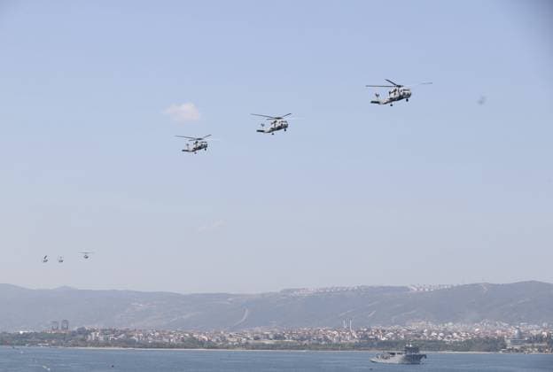 TEKNOFEST Blue Homeland KOCAELI, TURKIYE - AUGUST 21: TEKNOFEST Blue Homeland continues at the Golcuk Naval Shipyard Command with airshows carried out by aircrafts and unmanned aerial vehicles in Kocaeli, Turkiye, on August 21, 2026. Organized under the main leadership of the Turkish National Defense Ministry and the Turkish Technology Team Foundation (T3 Foundation), with Anadolu as the Global Communication Partner, the event showcases Turkiye s maritime power, defense capabilities, and indigenous technologies. Gathering technology and defense industry enthusiasts around a maritime focus, the festival will welcome visitors through August 23. Tahir Turan Eroglu Anadolu Kocaeli Turkey. Editorial use only. Please get in touch for any other  Copyright: x2026xAnadoluxTahirxTuranxEroglux