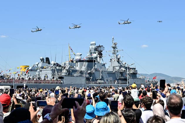 TEKNOFEST Blue Homeland KOCAELI, TURKIYE - AUGUST 21: TEKNOFEST Blue Homeland continues at the Golcuk Naval Shipyard Command in Kocaeli, Turkiye, on August 21, 2026. Organized under the main leadership of the Turkish National Defense Ministry and the Turkish Technology Team Foundation (T3 Foundation), with Anadolu as the Global Communication Partner, the event showcases Turkiye s maritime power, defense capabilities, and indigenous technologies. Gathering technology and defense industry enthusiasts around a maritime focus, the festival will welcome visitors through August 23. Cem Tekkesinoglu Anadolu Kocaeli Turkey. Editorial use only. Please get in touch for any other usage.  Copyright: x2026xAnadoluxCemxTekkesinoglux