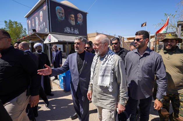 Iranian Parliament Speaker Mohammad Bagher Ghalibaf in Iraq NAJAF, IRAQ - AUGUST 21: Iranian Parliament Speaker Mohammad Bagher Ghalibaf visits the grave of Abu Mahdi al-Muhandis, former deputy head of the Popular Mobilization Forces (Hashd al-Shaabi), who was killed in a U.S. strike, in Najaf, Iraq, on August 21, 2026. Karar Essa Anadolu Najaf Iraq. Editorial use only. Please get in touch for any other usage.  Copyright: x2026xAnadoluxKararxEssax
