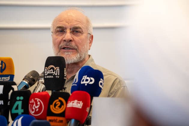 Iranian Parliament Speaker Mohammad Bagher Ghalibaf in Iraq NAJAF, IRAQ - AUGUST 21: Iranian Parliament Speaker Mohammad Bagher Ghalibaf visits the grave of Abu Mahdi al-Muhandis, former deputy head of the Popular Mobilization Forces (Hashd al-Shaabi), who was killed in a U.S. strike, in Najaf, Iraq, on August 21, 2026. Karar Essa Anadolu Najaf Iraq. Editorial use only. Please get in touch for any other usage.  Copyright: x2026xAnadoluxKararxEssax
