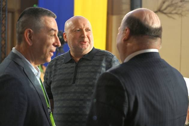 Former Speaker of the Ukrainian Parliament and Acting President of Ukraine (2014) Oleksandr Turchynov attends the 35 Years of Restored Independence: Unity Around the Flag National Roundtable, organised by the Kyiv Security Forum, ahead of Ukraine’s 35th Independence Day, Kyiv, Ukraine, August 21, 2026. (Photo by Yevhen Kotenko Ukrinform) National roundtable marking 35 years of Ukraine’s independence  Copyright: xYevhenxKotenkox