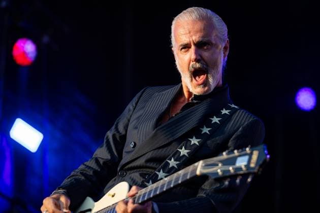 Triggerfinger live at Vilar de Mouros Festival - 21 Aug 2026 Lead singer and guitarist Ruben Block of the Belgian rock band Triggerfinger performs during the fourth day of the Vilar de Mouros Festival. Vilar de Mouros Portugal Copyright: xDiogoxBaptistax xSOPAxImagesx DB_Triggerfinger20260820_007