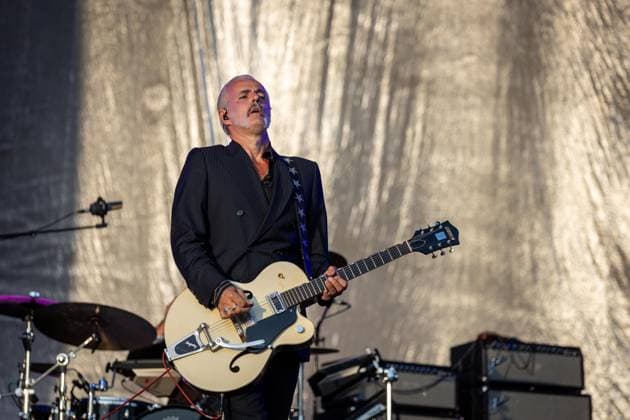 Triggerfinger live at Vilar de Mouros Festival - 21 Aug 2026 Lead singer and guitarist Ruben Block of the Belgian rock band Triggerfinger performs during the fourth day of the Vilar de Mouros Festival. Vilar de Mouros Portugal Copyright: xDiogoxBaptistax xSOPAxImagesx DB_Triggerfinger20260820_009