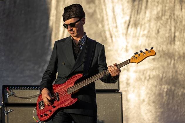 August 21, 2026, Vilar De Mouros, Portugal: Bassist Paul Van Bruystegem of the Belgian rock band Triggerfinger performs during the fourth day of the Vilar de Mouros Festival. Vilar De Mouros Portugal  - ZUMAs197 20260821_aaa_s197_242 Copyright: xDiogoxBaptistax