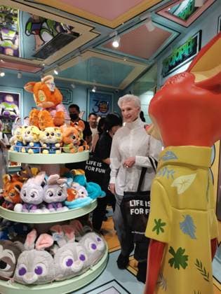 SHANGHAI, CHINA - AUGUST 22: American author and model Maye Musk shops for blind boxes at a MINISO store on Nanjing Road Pedestrian Street on August 22, 2026 in Shanghai, China.  Copyright: xVCGx 111661421176