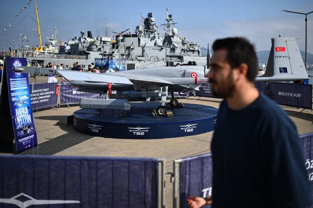 TEKNOFEST Blue Homeland KOCAELI, TURKIYE - AUGUST 22: People continue to visit the TEKNOFEST Blue Homeland at the Golcuk Naval Shipyard Command in Kocaeli, Turkiye, on August 22, 2026. Organized under the main leadership of the Turkish National Defense Ministry and the Turkish Technology Team Foundation (T3 Foundation), with Anadolu as the Global Communication Partner, the event showcases Turkiye s maritime power, defense capabilities, and indigenous technologies. Gathering technology and defense industry enthusiasts around a maritime focus, the festival will welcome visitors through August 23. Akin Celiktas Anadolu Kocaeli Turkey. Editorial use only. Please get in touch for any other usage.  Copyright: x2026xAnadoluxAkinxCeliktasx
