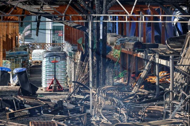 RUSSIA, MELITOPOL - AUGUST 22, 2026: A store of the DIY and building materials suffers damage following a Ukrainian military strike. Alexander Polegenko TASS  96460589