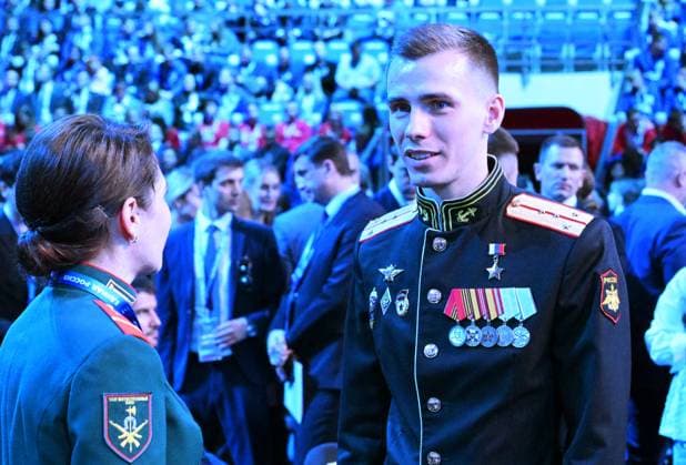 Russia UR Party Congress 9226394 22.08.2026 Head of General Staff of the Yunarmiya (Young Army) youth military patriotic movement, Hero of Russia Vladislav Golovin waits before a session of the second stage of the 23rd Congress of the United Russia party in Moscow, Russia. Alexey Nikolskiy Sputnik Moscow Russia  Copyright: xAlexeyxNikolskiyx