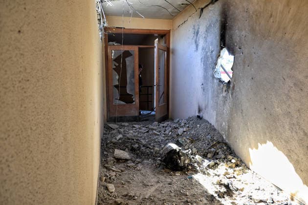 The training base of FC Chornomorets Odesa in the suburbs of Odesa is damaged by a Russian attack, Ukraine, August 22, 2026. The Liustdorf sports and recreation complex in Sovinion, a closed elite cottage village and prestigious leisure area in the south of Odesa near the Black Sea, sustained serious damage. No casualties among the team were reported. This is not the first case of targeted destruction of the club’s property. In February 2025, the training base was shelled for the first time, while on August 7, 2026, a missile strike hit the Chornomorets Stadium, the club’s main home arena in Odesa, injuring people. (Photo by Nina Liashonok Ukrinform) Russians attack training base of FC Chornomorets Odesa  Copyright: xNinaxLiashonokx