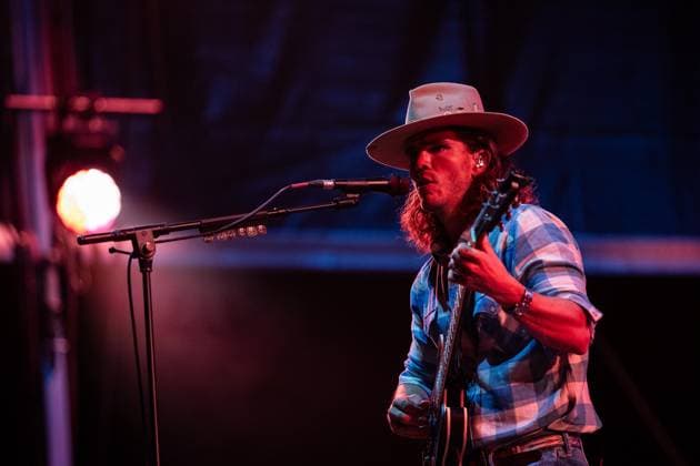 Icelandic blues?rock band Kaleo performs in Vilar de Mouros, Portugal - 22 Aug 2026 Singer and guitarist JJ Julius Son of the Icelandic blues?rock band Kaleo performs during the fourth day of the Vilar de Mouros Festival. Vilar de Mouros Portugal Copyright: xDiogoxBaptistax xSOPAxImagesx DB_KALEO20260821_025