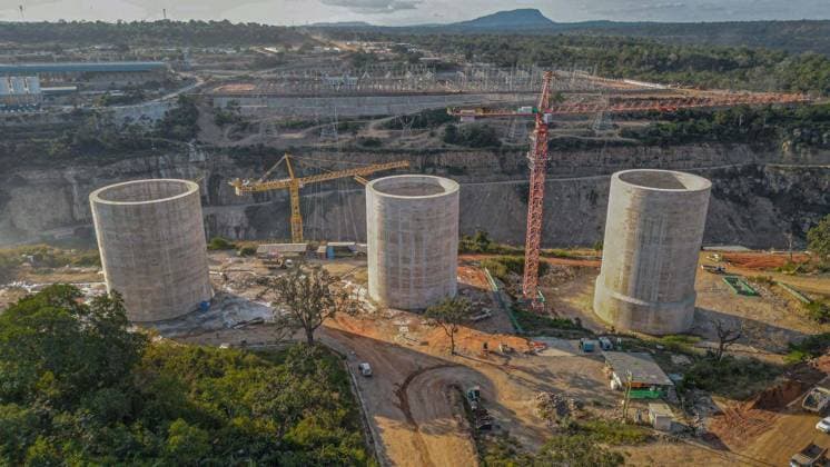 Opening ceremony of Julius Nyerere Hydropower Station in Tanzania STIEGLER S GORGE, TANZANIA - AUGUST 22: (----EDITORIAL USE ONLY -MANDATORY CREDIT - EGYPTIAN CABINET HANDOUT - NO MARKETING NO ADVERTISING CAMPAIGNS - DISTRIBUTED AS A SERVICE TO CLIENTS----) A view of the giant Julius Nyerere hydroelectric power plant and dam, built by Egypt on the Rufiji River to generate hydroelectric power, in Stiegler s Gorge area, Tanzania on August 22, 2026. Egyptian Cabinet Handout Anadolu Stiegler s Gorge Tanzania. Editorial use only. Please get in touch for any other usage.  Copyright: x2026xAnadoluxEgyptianxCabinet Handoutx