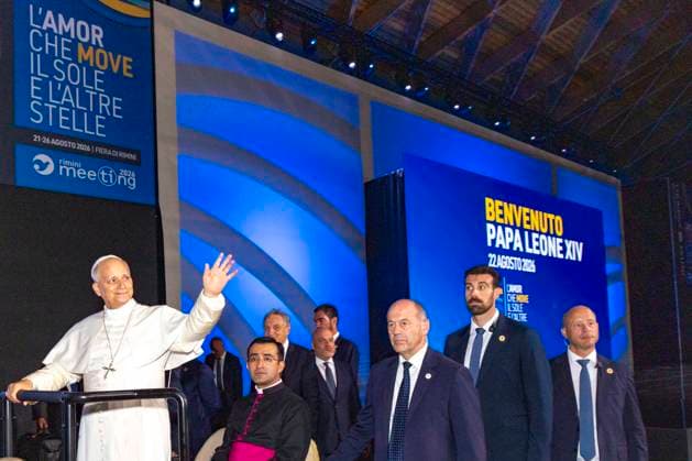 IPA87697629 - Rimini: Pope Leo XIV s Visit to the Meeting for Friendship Among Peoples  Copyright: xGIORGIOxSALVATORIx xx 87697629