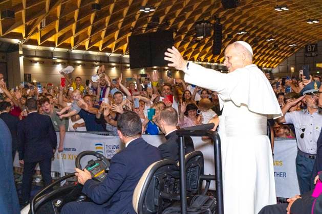 IPA87697641 - Rimini: Pope Leo XIV s Visit to the Meeting for Friendship Among Peoples  Copyright: xGIORGIOxSALVATORIx xx 87697641
