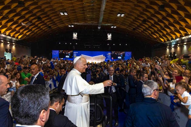 IPA87697649 - Rimini: Pope Leo XIV s Visit to the Meeting for Friendship Among Peoples  Copyright: xGIORGIOxSALVATORIx xx 87697649