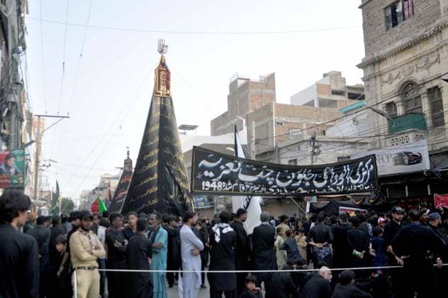 August 22, 2026, Pakistan: Shiite Mourners in Hyderabad Commemorate 8th Rabi-ul-Awwal for Hazrat Imam Hasan Al-Askari Pakistan  - ZUMAas3_ 20260822_zaf_as3_022 Copyright: xPPIx