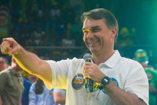 RECORD DATE NOT STATED Flavio Bolsonaro (PL) Maracanazinho RJ Rio de Janeiro (RJ), 08 22 2026 - Campaign Electoral Flavio Bolsonaro RJ - The then presidential candidate Flavio Bolsonaro participated in the launch of Douglas Ruas s electoral campaign for governor of the state of Rio de Janeiro RJ. The event brings together thousands of supporters at the Maracanazinho stadium, Maracana neighborhood, northern zone of Rio de Janeiro, (22) August 2026.(Foto: Fausto Maia Thenews2 imago images) Flavio Bolsonaro (PL) Maracanazinho RJ  Copyright: xFaustoxMaiax