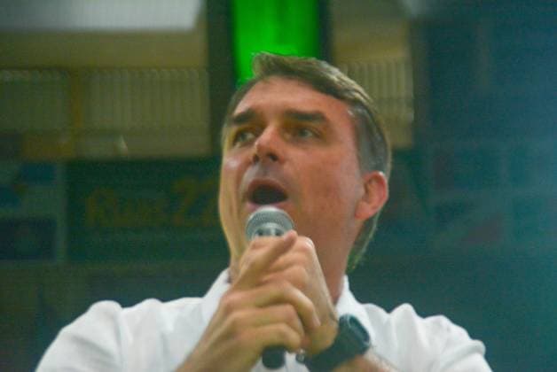 RECORD DATE NOT STATED Flavio Bolsonaro (PL) Maracanazinho RJ Rio de Janeiro (RJ), 08 22 2026 - Campaign Electoral Flavio Bolsonaro RJ - The then presidential candidate Flavio Bolsonaro participated in the launch of Douglas Ruas s electoral campaign for governor of the state of Rio de Janeiro RJ. The event brings together thousands of supporters at the Maracanazinho stadium, Maracana neighborhood, northern zone of Rio de Janeiro, (22) August 2026.(Foto: Fausto Maia Thenews2 imago images) Flavio Bolsonaro (PL) Maracanazinho RJ  Copyright: xFaustoxMaiax