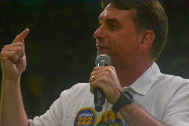 RECORD DATE NOT STATED Flavio Bolsonaro (PL) Maracanazinho RJ Rio de Janeiro (RJ), 08 22 2026 - Campaign Electoral Flavio Bolsonaro RJ - The then presidential candidate Flavio Bolsonaro participated in the launch of Douglas Ruas s electoral campaign for governor of the state of Rio de Janeiro RJ. The event brings together thousands of supporters at the Maracanazinho stadium, Maracana neighborhood, northern zone of Rio de Janeiro, (22) August 2026.(Foto: Fausto Maia Thenews2 imago images) Flavio Bolsonaro (PL) Maracanazinho RJ  Copyright: xFaustoxMaiax
