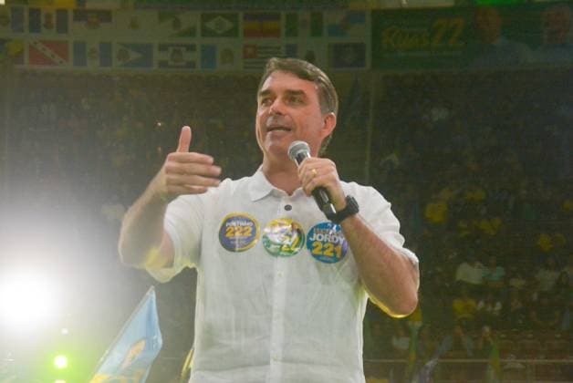 RECORD DATE NOT STATED Flavio Bolsonaro (PL) Maracanazinho RJ Rio de Janeiro (RJ), 08 22 2026 - Campaign Electoral Flavio Bolsonaro RJ - The then presidential candidate Flavio Bolsonaro participated in the launch of Douglas Ruas s electoral campaign for governor of the state of Rio de Janeiro RJ. The event brings together thousands of supporters at the Maracanazinho stadium, Maracana neighborhood, northern zone of Rio de Janeiro, (22) August 2026.(Foto: Fausto Maia Thenews2 imago images) Flavio Bolsonaro (PL) Maracanazinho RJ  Copyright: xFaustoxMaiax