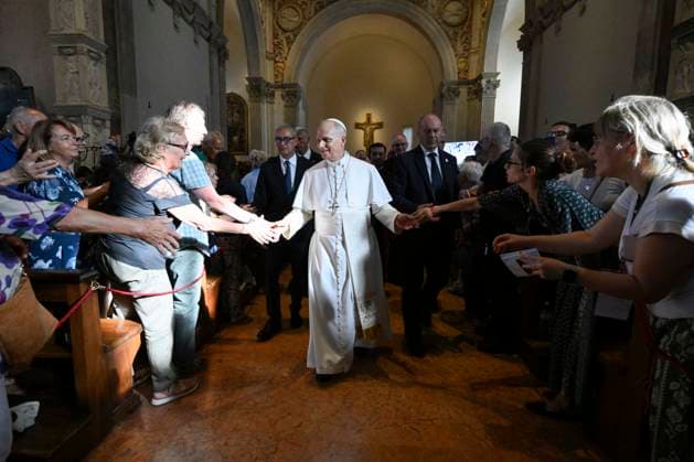 IPA87700307 - Italy, Rimini, August 22, 2026 Rimini: Pastoral Visit by Pope Leo XIV Meeting with the sick, disabled, and poor assisted by Caritas at the Cathedral  Copyright: xSimonexRisolutix xx 87700307