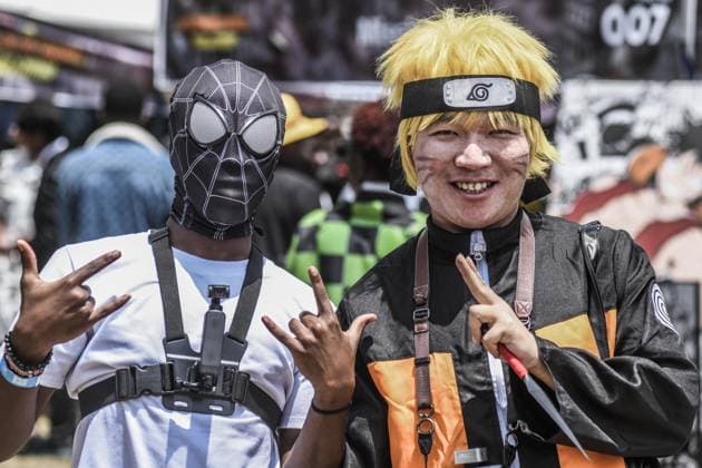 Nairobi Comic-Con Festival NAIROBI, KENYA - AUGUST 22: Youth dressed in costumes and accessories representing popular comic book and anime characters pose at the Carnivore Grounds in Nairobi, Kenya, on August 22, 2026, during the Nairobi Comic-Con (NAICCON). The annual pop culture festival brought together comic fans, gamers, cosplayers, and digital creators from across the region to celebrate creative arts, gaming tournaments, and comic book culture. Gerald Anderson Anadolu Nairobi Kenya. Editorial use only. Please get in touch for any other usage.  Copyright: x2026xAnadoluxGeraldxAndersonx