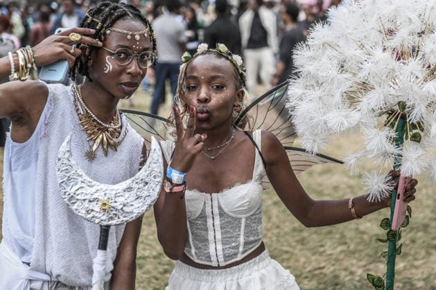 Nairobi Comic-Con Festival NAIROBI, KENYA - AUGUST 22: Youth dressed in costumes and accessories representing popular comic book and anime characters pose at the Carnivore Grounds in Nairobi, Kenya, on August 22, 2026, during the Nairobi Comic-Con (NAICCON). The annual pop culture festival brought together comic fans, gamers, cosplayers, and digital creators from across the region to celebrate creative arts, gaming tournaments, and comic book culture. Gerald Anderson Anadolu Nairobi Kenya. Editorial use only. Please get in touch for any other usage.  Copyright: x2026xAnadoluxGeraldxAndersonx