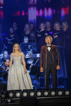 22.08.2026, Wien, AUT, Konzert, Andrea Bocelli, Ernst Happel Stadion, Wien, Reportage, im Bild Andrea Bocelli, Konzert, Feature, Übersicht, *** August 22, 2026, Vienna, Austria, Concert, Andrea Bocelli, Ernst Happel Stadium, Vienna, Report, Pictured: Andrea Bocelli, Concert, Feature, Overview,
