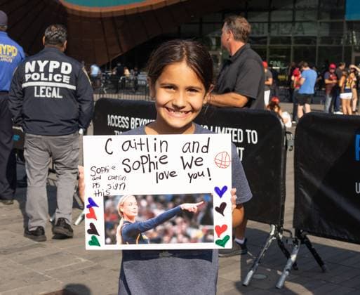 Protest Scenes outside Barclay Center for Indiana Fever vs NY Liberty WNBA Protest Scenes outside Barclay Center for Indiana Fever vs NY Liberty WNBA, Pro Trans Activists and Sophie Cunningham Supporters came out for the Liberty vs Fever Game. There is a huge controversy over men playing in women s sports. Sophie Cunningham of the Fever has been very vocal about the topic. , Barclay Center, NY. 22 Aug 2026 Pictured: Protestors Outside Fever vs Liberty Game at Barclay Center.  Copyright: xThexMegaxAgencyxMayerx xMEGAx
