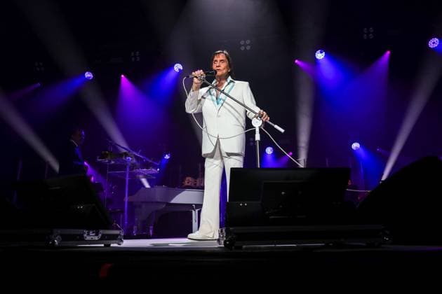 Roberto Carlos performs in Sao Paulo. Sao Paulo, SP. 22.08.2026 - Roberto Carlos - Singer Roberto Carlos during a performance at Espaco Unimed, in the Barra Funda neighborhood, west side of Sao Paulo, this Saturday, August 22, 2026.(Foto: Marina Uezima Brazil Photo Press Brazil Photo Press) INTERNATIONAL Sao Paulo Sao Paulo Brasil Copyright: xMarinaxUezimax