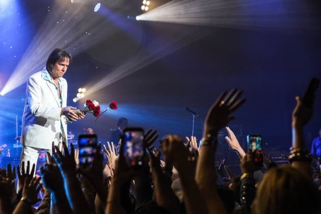 Roberto Carlos performs in Sao Paulo. Sao Paulo, SP. 22.08.2026 - Roberto Carlos - Singer Roberto Carlos during a performance at Espaco Unimed, in the Barra Funda neighborhood, west side of Sao Paulo, this Saturday, August 22, 2026.(Foto: Marina Uezima Brazil Photo Press Brazil Photo Press) INTERNATIONAL Sao Paulo Sao Paulo Brasil Copyright: xMarinaxUezimax