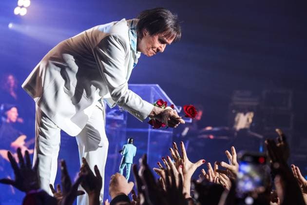 Roberto Carlos performs in Sao Paulo. Sao Paulo, SP. 22.08.2026 - Roberto Carlos - Singer Roberto Carlos during a performance at Espaco Unimed, in the Barra Funda neighborhood, west side of Sao Paulo, this Saturday, August 22, 2026.(Foto: Marina Uezima Brazil Photo Press Brazil Photo Press) INTERNATIONAL Sao Paulo Sao Paulo Brasil Copyright: xMarinaxUezimax