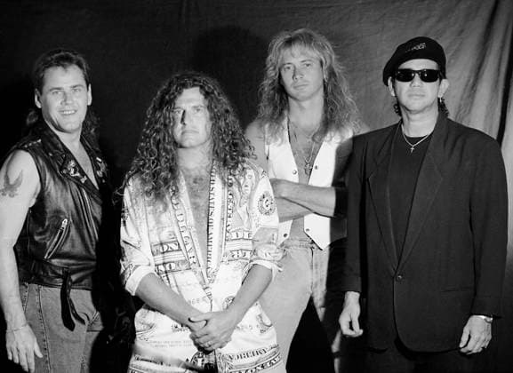 Winter Park, Florida, USA: STRANGER formerly Romeo (lt-Rt) JOHN JP PRICE, GREG BILLINGS, RONNIE GARVIN aka Ronnie Gee, & TOM KING aka Tom Cardenas - May 11, 1991  - ZUMAh235 19910511_zmp_h235_002 Copyright: xChristopherxHeltonx