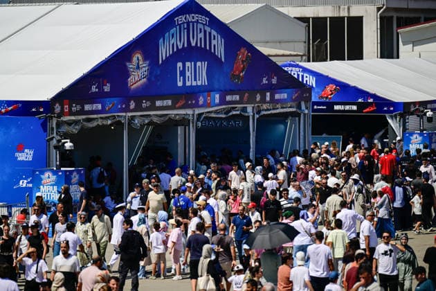 TEKNOFEST Blue Homeland KOCAELI, TURKIYE - AUGUST 23: TEKNOFEST Blue Homeland continues at the Golcuk Naval Shipyard Command in Kocaeli, Turkiye, on August 23, 2026. Organized under the main leadership of the Turkish National Defense Ministry and the Turkish Technology Team Foundation (T3 Foundation), with Anadolu as the Global Communication Partner, the event showcases Turkiye s maritime power, defense capabilities, and indigenous technologies. Gathering technology and defense industry enthusiasts around a maritime focus, the festival will welcome visitors through August 23. Cem Tekkesinoglu Anadolu Kocaeli Turkey. Editorial use only. Please get in touch for any other usage.  Copyright: x2026xAnadoluxCemxTekkesinoglux